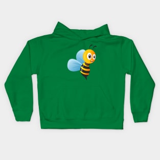 Cute bee cartoon Kids Hoodie